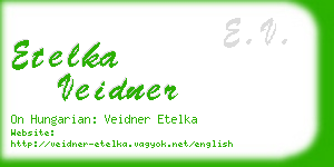 etelka veidner business card